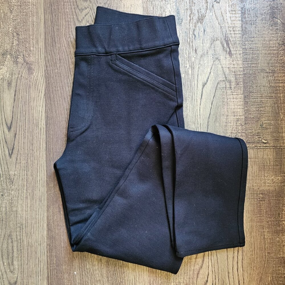 Spanx The Perfect Black Backseam Skinny Stretch Crop Ankle Pant XS 20251R